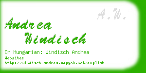 andrea windisch business card